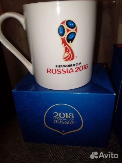Кружка талисман чемпионата мира 2018 с кубком