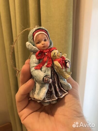 Ватная игрушка ручная работа