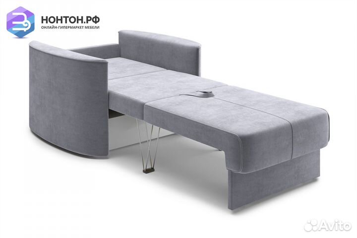 Кресло еврокнижка Колибри серое