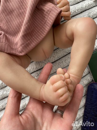 Кукла реборн 42 см полностью силикон