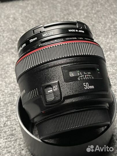 Объектив Canon lens EF 50mm 1:1.2 L USM