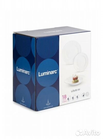 Столовый сервиз luminarc 18 предметов