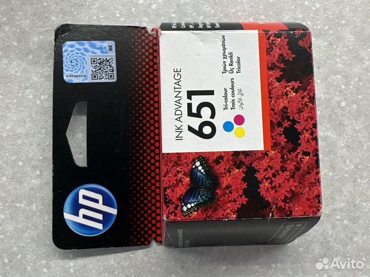 Цветной многоцветный картридж hp 651. HP651. OJ202