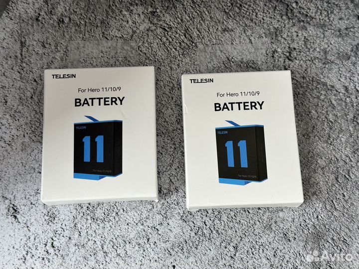 Аккумулятор для GoPro Hero 9 / 10 / 11 Telesin 2шт