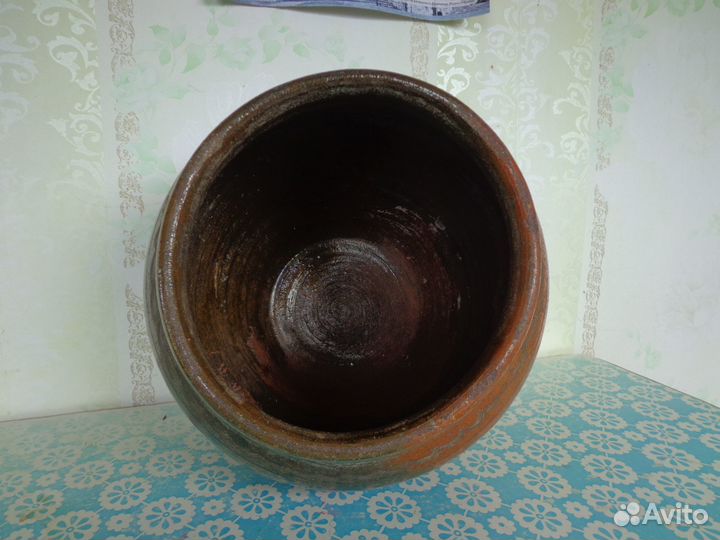 Глиняный горшок кринка 200х300 мм СССР
