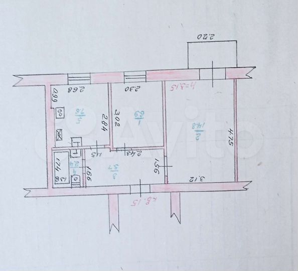 2-к. квартира, 37,4 м², 2/2 эт.