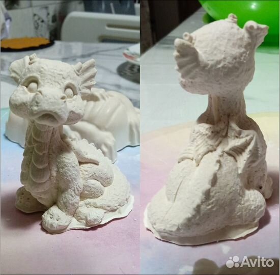 Фигурка из гипса для раскрашивания. Дракончик