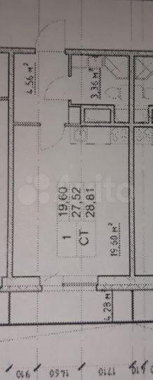 Квартира-студия, 27,5 м², 15/25 эт.