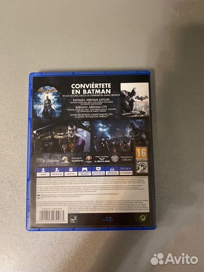 Диск на ps4 Batman Return To Arkham