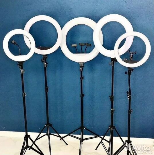 Кольцевая лампа + усиленный штатив 210 см гарантия