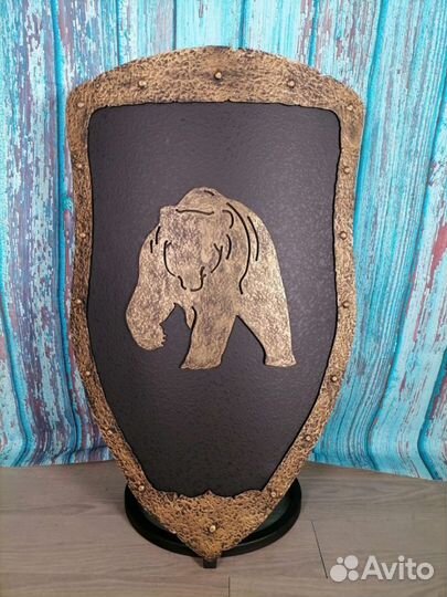 Кованый щит Медведь