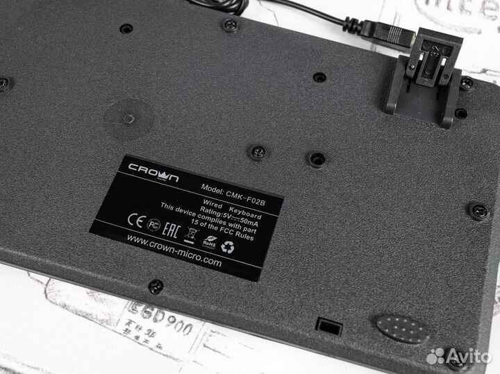 Офисные клавиатуры Crown Micro CMK-F02B