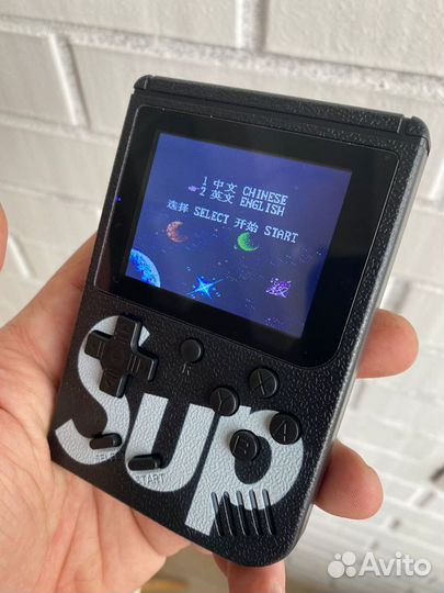 Геймбой черный, SUP 400 in 1 black (новый)