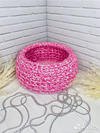 Вязанные корзины