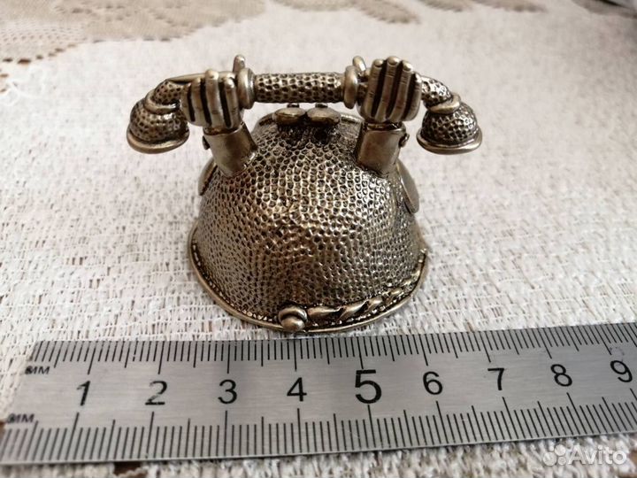 Колокольчик телефон бронза