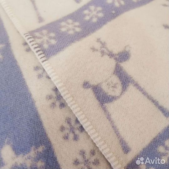 Одеяло детское шерстяное 140 на 90