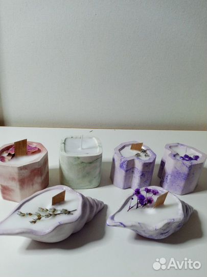 Ароматические свечи. Подсвечники на заказ