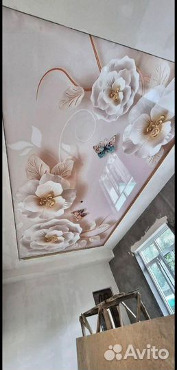 Натяжные потолки установка