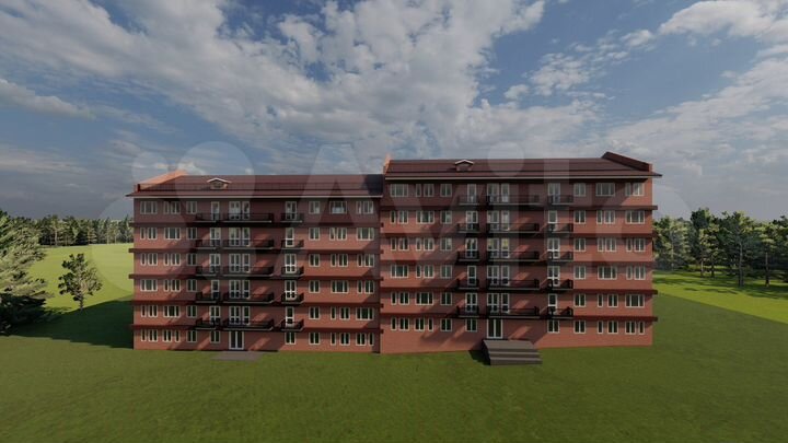 2-к. квартира, 45 м², 6/6 эт.