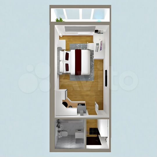 Квартира-студия, 25,7 м², 2/3 эт.