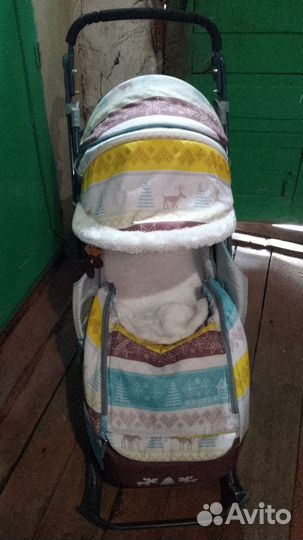 Детские санки коляска бу