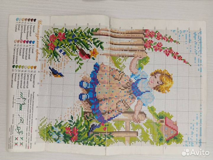 Схемы, журналы для вышивки, нитки хБ