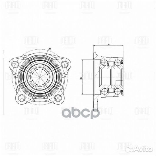 Ступица для а/м Toyota Corolla E110 (95) (задн