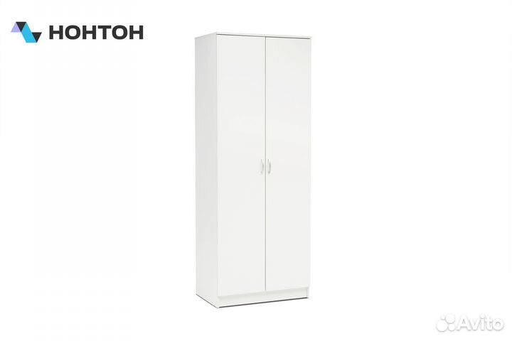 Шкаф двухстворчатый Ронда шк-20 без зеркала белое