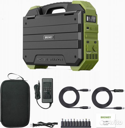 Портативный генератор с солнечной панелью на 600W