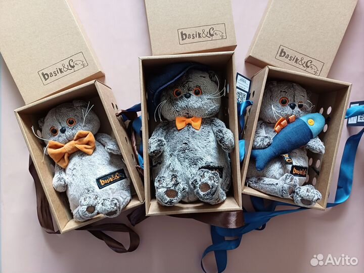 Мягкая игрушка кот басик новая BudiBasa