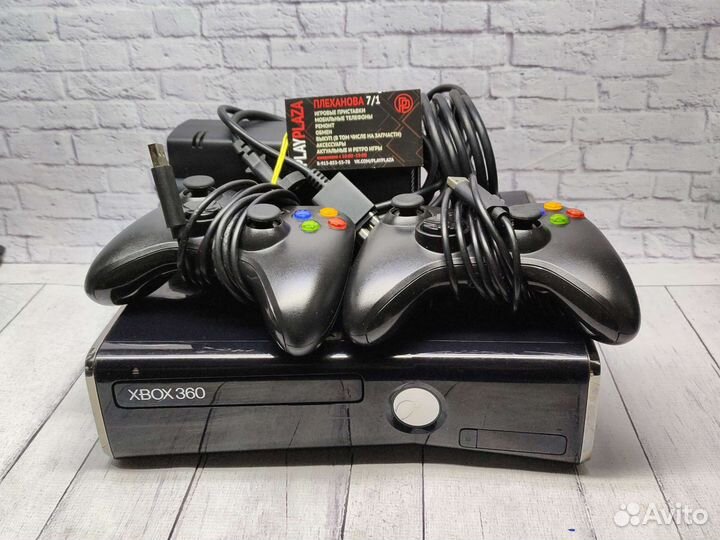 Xbox 360S 250гб, 41 игра, 2 джойстика (203808)