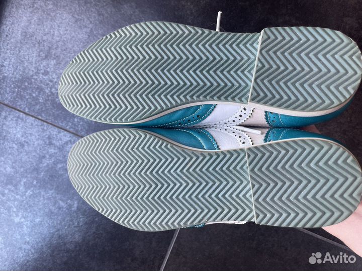 Ботинки женские белые бежевые зеленые броги 36