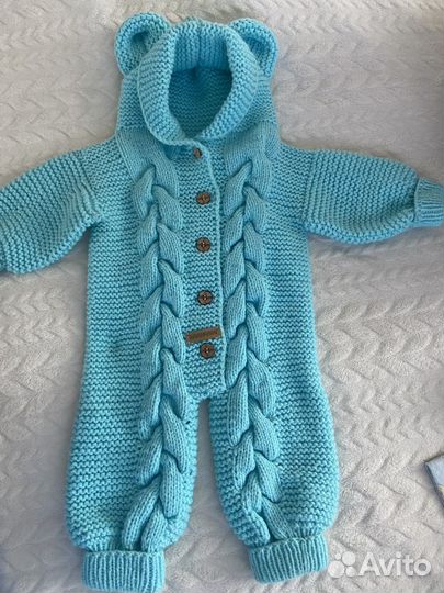 Комбинезон вязанный ручная работа