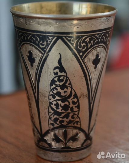 Серебряная рюмка. стопка- 875 пр. кубачи