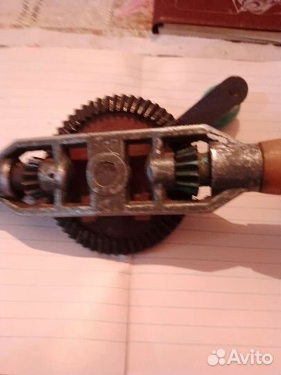 Ручная.миниатюрная.дрель.ссср.патрон.8.мм