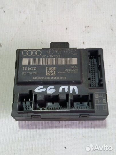 Блок комфорта передней левой двери Audi Audi A6 C6