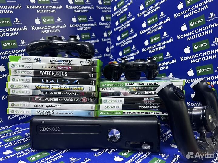 Xbox 360,20дисков, прошитый