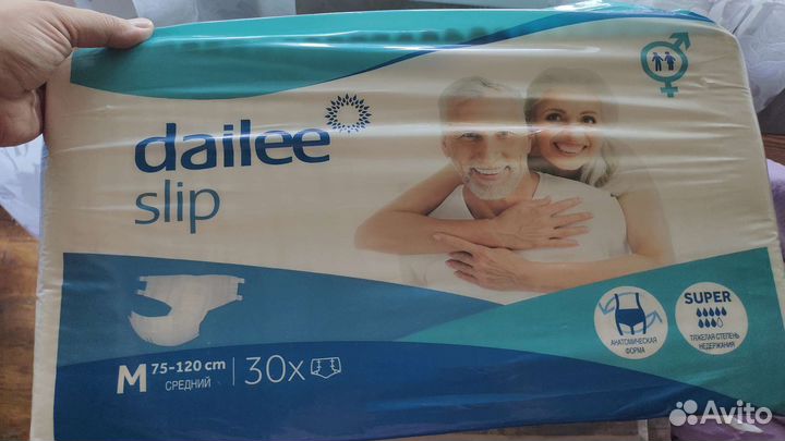Памперсы для взрослых Dailee размер m по 30 штук