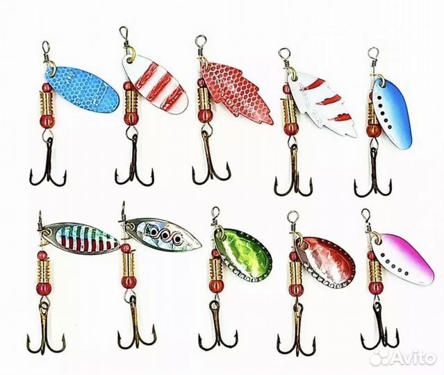 30 шт блесны и воблеры