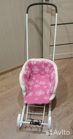 Санки детские с матрасом