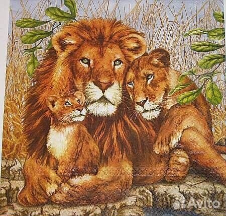 Салфетки бумажные для сервировки и декупажа в пачк