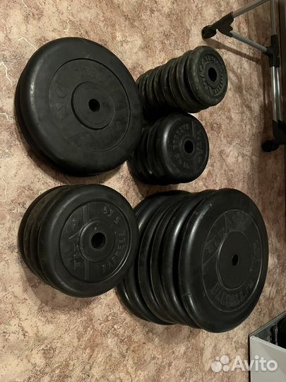 Блины, грифы, тренажеры