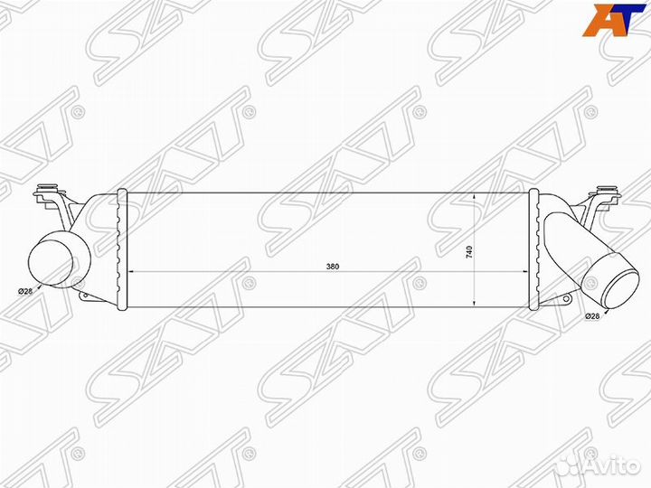 Интеркулер для Hyundai Starex H1 2014-2018 467831