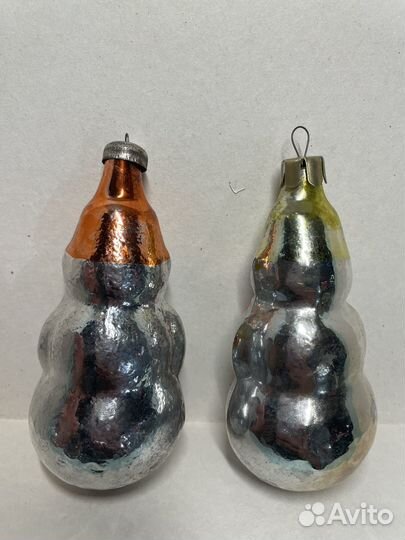 Елочные игрушки СССР снеговик