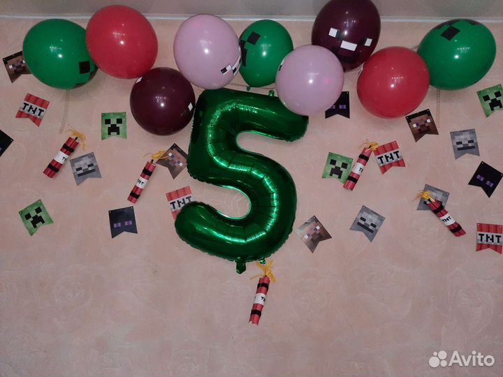 Оформление праздника Майнкрафт