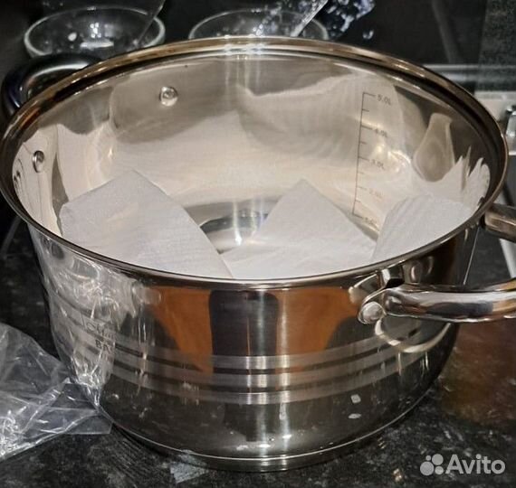 Кастрюля из нержавейки 5 литров