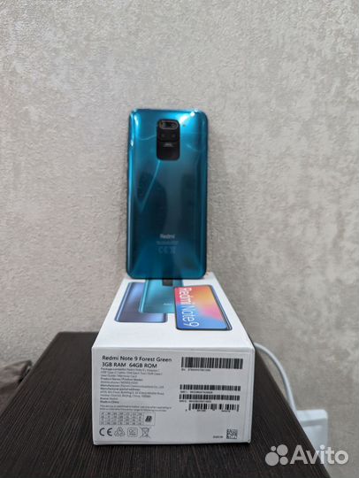 Xiaomi Redmi Note 9, 3/64 ГБ