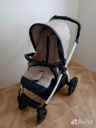 Коляска peg perego 3 в 1 Culla Auto с ремнями