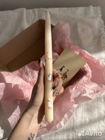 Свеча расписная