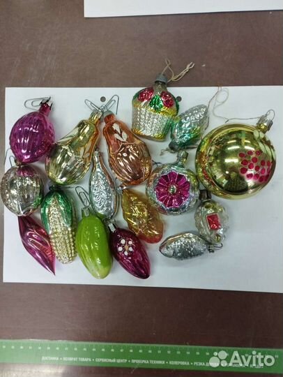 Елочные игрушки СССР одним лотом